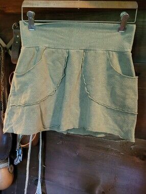 Organic Fleece Mini Skirt- Conscious Clothing